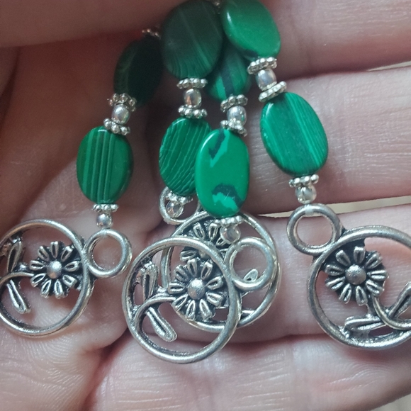 New Unique Mosaic Jasper Silver Necklace. - Picture 15 of 15